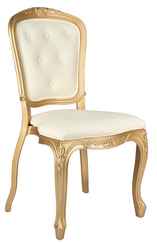 Gold resin royal chair with - resin,